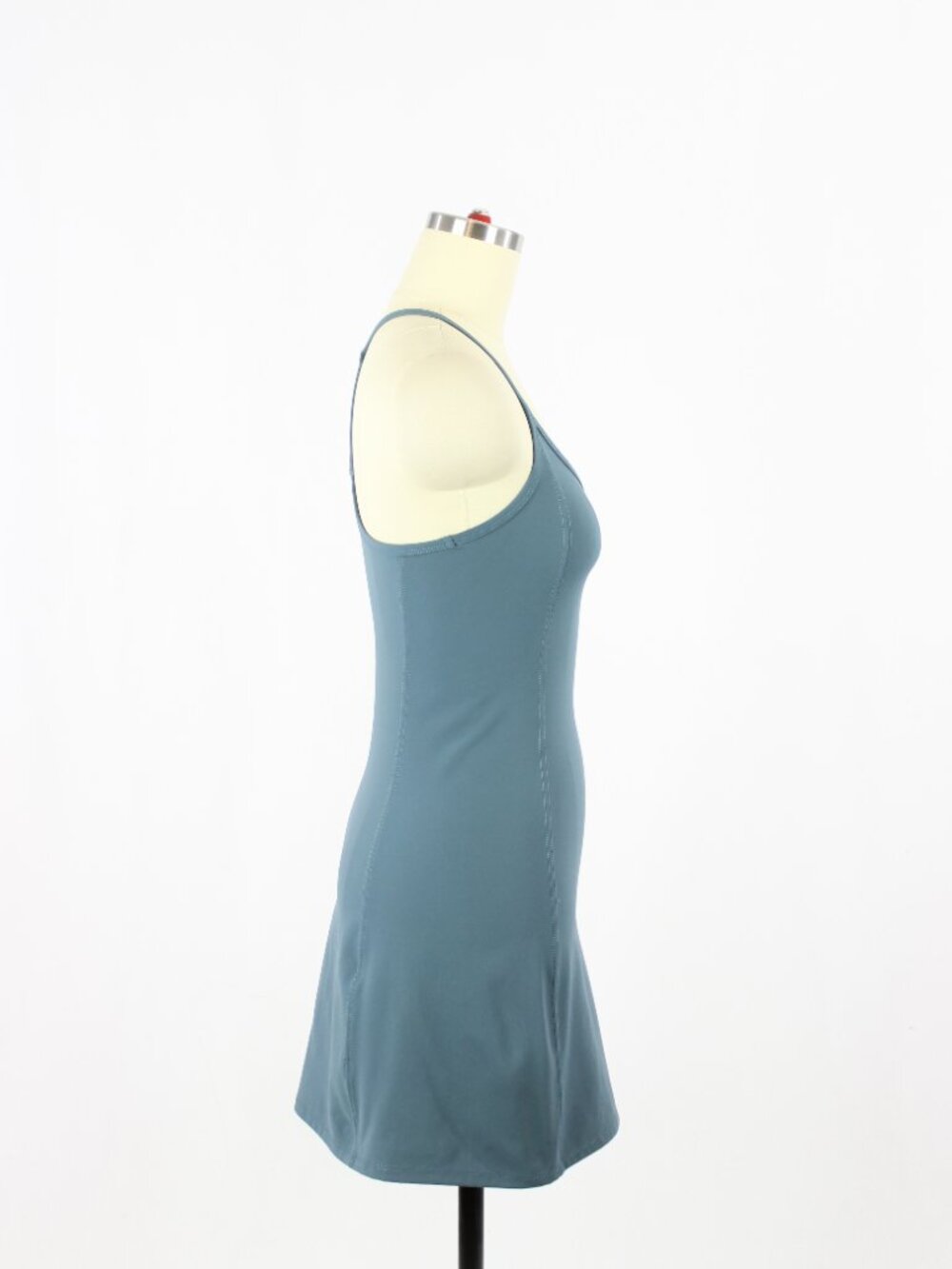 Aritzia TNA TnAction Slick Court Teal Blue Racerback Mini Tennis Dress, Size 2XS - Picture 2 of 16